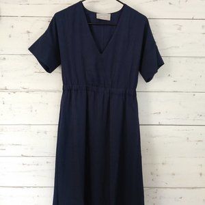 Everlane navy blue dress